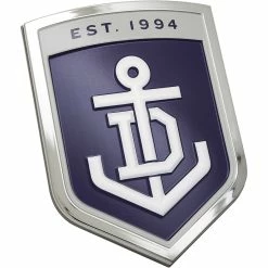 Deals 😀 Fremantle Dockers AFL Supporter 3D Chrome Logo 👍