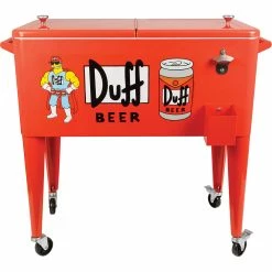 Promo 🔥 Simpsons 'Duff Beer' Wheeled Icebox ⌛