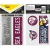 Best Pirce 🛒 NRL Sea Eagles ITAG Bumper Decals - Set Of 5 😀 -SCA - shop SCA SPO3547335 hi res