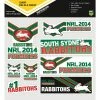 Discount ✔️ NRL Premiers ITAG Giant Decals Sheet 👏