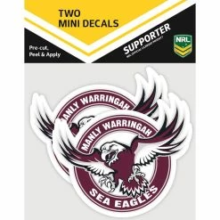 Coupon 😀 NRL Sea Eagles ITAG Mini Decals (2 Included) 🤩