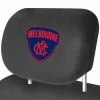 Brand new 👍 AFL Car Headrest Cover - Melbourne Football Club, Pair, Suits Adjustable Headrests 😀 -SCA - shop SCA SPO6491264 hi res