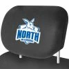 New 🤩 AFL Car Headrest Cover - Kangaroos, Pair, Suits Adjustable Headrests ⭐ -SCA - shop SCA SPO6491272 hi res