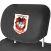 Cheapest 🎁 NRL Car Headrest Cover - Dragons, Pair, Suits Adjustable Headrests 😉