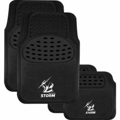 Buy ⭐ NRL Floor Mats - Storms, Combo Rubber/Carpet, Black, Set Of 4 😍