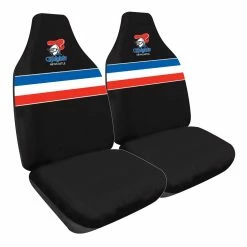 Discount 🎉 NRL Seat Covers - Knights, Built-In Headrests, Size 60 Front Pair 👏