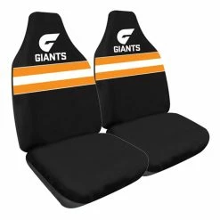 Buy 👍 AFL Seat Covers - Greater Western Sydney, Built-In Headrests, Size 60 Front Pair ❤️