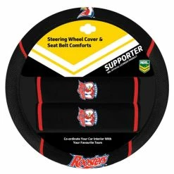 Best reviews of 😉 NRL Steering Wheel Cover And Seat Belt Buddies - Roosters, 380mm Diameter 😍