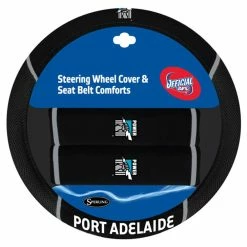 Best deal 🧨 AFL Steering Wheel Cover And Seat Belt Buddies - Power, 380mm Diameter 🌟