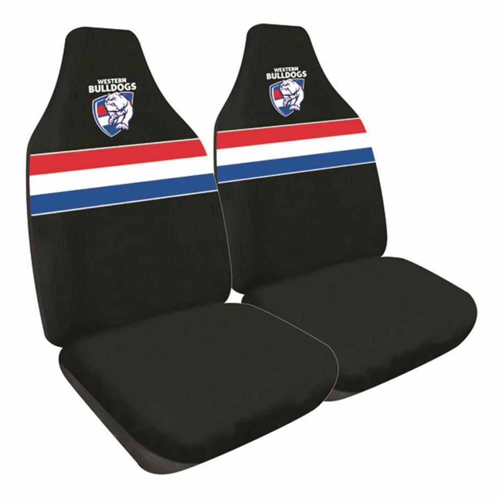 Cheapest 👏 AFL Seat Covers - Bulldogs, Built-In Headrests, Size 60 Front Pair 🤩 3 Cheapest 👏 AFL Seat Covers - Bulldogs, Built-In Headrests, Size 60 Front Pair 🤩